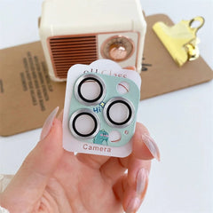 Anime Cartoon HD Glass Lens Protector for iPhone | Cute Anti-Scratch Film
