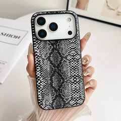 Leopard Snakeskin Crocodile Leather Cover For iPhone | Animal Print & Textured Phone Case