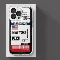 Boarding Pass Case for iPhone