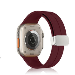 Unisex Magnetic Buckle Silicone Sport Band for Apple Watch