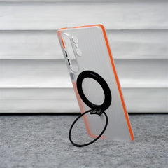 Corrugated Pattern Non-slip Matte Clear Case For Samsung Galaxy