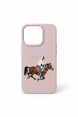 Retro Cowboy Riding Horse Soft Phone Case For iPhone