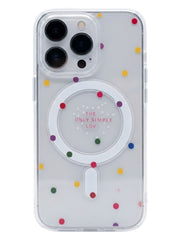 Transparent Flower MagSafe Phone Case For iPhone