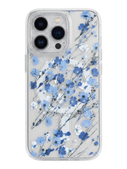 Transparent Flower MagSafe Phone Case For iPhone