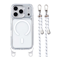 Crossbody Lanyard Clear Case for iPhone | Adjustable Shoulder Strap MagSafe Hard Cover