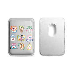 Simple Cute Graffiti Pattern Magnetic Card Holder