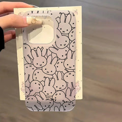 Anime Cute Matte Clear Frosted Shockproof phone Case iPhone