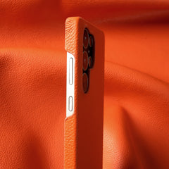 Lychee Grain Genuine Leather Case For Samsung Galaxy