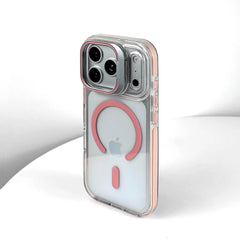 Transparent MagSafe Lens Bracket Case for iPhone