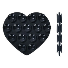 Heart-Shaped Silicone Suction Pad