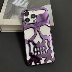 Cool Skull Ghostface Hollow Cooling Case for iPhone | Plating Finish Breathable Back Cover