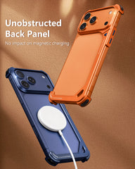 Frameless Aluminum Metal Bumper Case For iPhone | Bare Naked Phone Feel Shockproof Corner Phone Cover