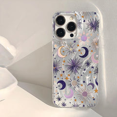 Golden Mystic Sky Celestial Print Case for iPhone