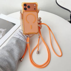 Crossbody Strap Lanyard Magnetic Case For iPhone