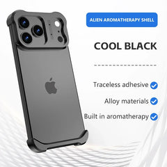 Titanium Alloy Bumper Case For iPhone | Lens Protector Borderless Metal Phone Cover