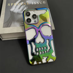 Cool Skull Ghostface Hollow Cooling Case for iPhone | Plating Finish Breathable Back Cover