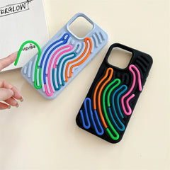 Silicone Building Block Jigsaw Puzzle Case For iPhone | Fidget Anxiety Stress Therapy Phone Cover