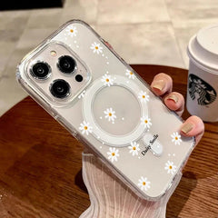 Flower Magnetic Magsafe Phone Case For iPhone