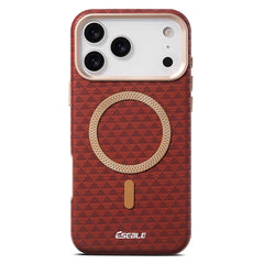 Geometric Textured MagSafe Case For iPhone | Metal Lens Phone Cover