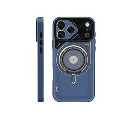 IMD Double-sided Lamination Mecha Magnetic Phone Case For iPhone