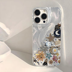 Golden Mystic Sky Celestial Print Case for iPhone