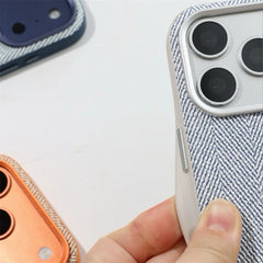 Linen Fiber Texture MagSafe Phone Case for iPhone