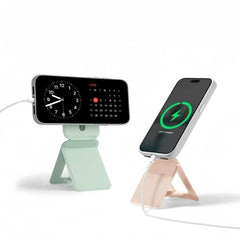 Magnetic Phone Tripod Stand for iPhone | 2-in-1 MagSafe Invisible Selfie Stick | Shockproof Adjustable Angle Extension Pole
