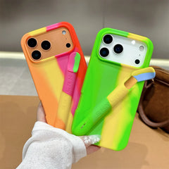 Silicone Phone Case with Hidden Compartment For iPhone