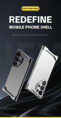 Titanium Alloy Metal Corner Bumper Case  For Samsung Galaxy | Frameless Aromatherapy Shockproof Phone Cover