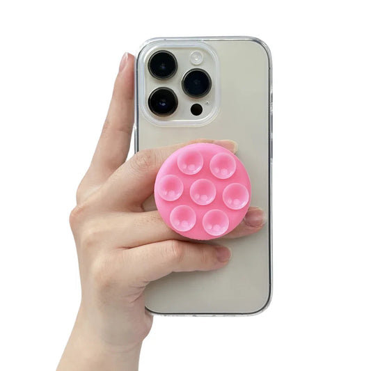 Round Silicone Suction Pad for Phone | Sticky Finger Grip Stand