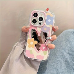 Cute Flower Mirror Phone Case For iPhone