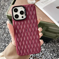 Breathable Heat Mesh Woven Pattern Silicone Case For iPhone | Cooling Shockproof Soft Cover