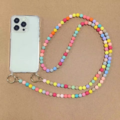 Pearl Chain Crossbody Strap | Shockproof Acrylic Lanyard Phone Case for iPhone