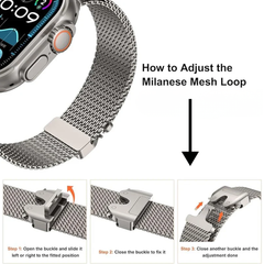 Milanese Loop Strap For Apple Watch Band Ultra