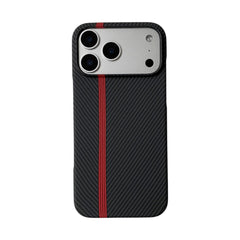 Leather Carbon Fiber Kevlar Pattern Phone Case for iPhone