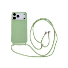 Liquid Silicone Crossbody Lanyard Cord Soft Case for iPhone