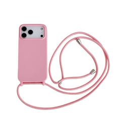 Liquid Silicone Crossbody Lanyard Cord Soft Case for iPhone