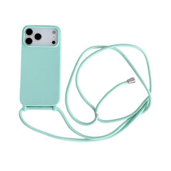 Liquid Silicone Crossbody Lanyard Cord Soft Case for iPhone