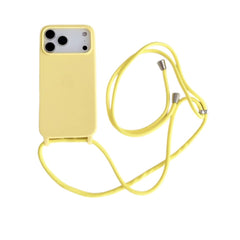 Liquid Silicone Crossbody Lanyard Cord Soft Case for iPhone