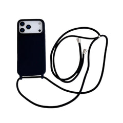 Liquid Silicone Crossbody Lanyard Cord Soft Case for iPhone