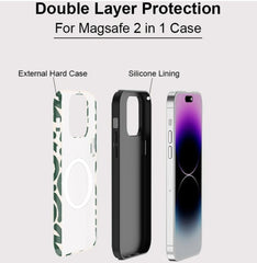 Green Stripe Magnetic Phone Case For iPhone
