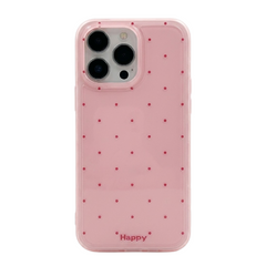 Polka Dot Soft Silicone Cover For iPhone