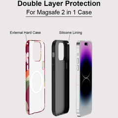 Abstract Art Phone Case for iPhone | Colorful Brush Stroke Pattern Matte Protective Slim Back Cover