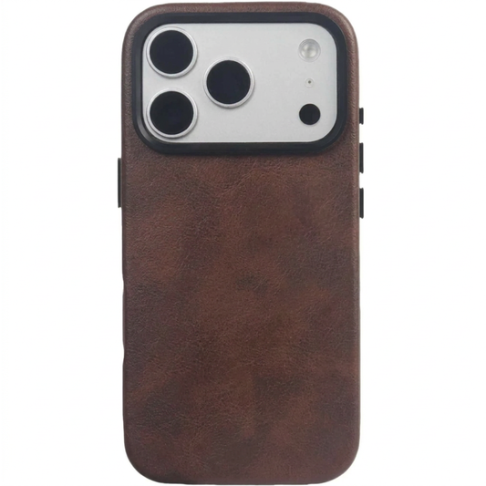 Vintage PU Leather Magsafe Case For iPhone