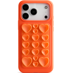 Cute 3D Heart Suction Cup Silicone Case for iPhone