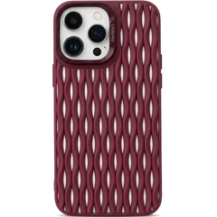 Breathable Heat Mesh Woven Pattern Silicone Case For iPhone | Cooling Shockproof Soft Cover