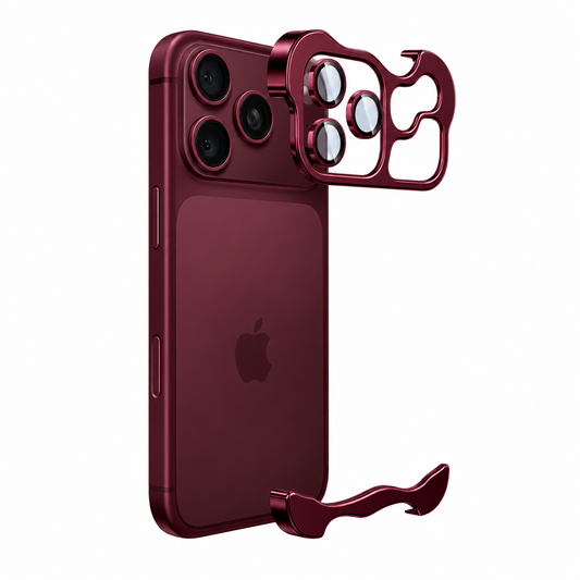 Aluminum Minimalist Metal Bumper Phone Case For iPhone | Metal Camera Lens