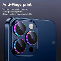 2 Pcs Camera Lens Protector For iPhone | Diamond Metal Protective Glass